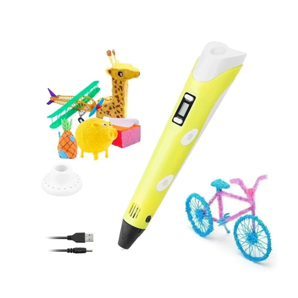 Lápiz Dibujo Impresión 3D Screen LCD + 3 Filamentos