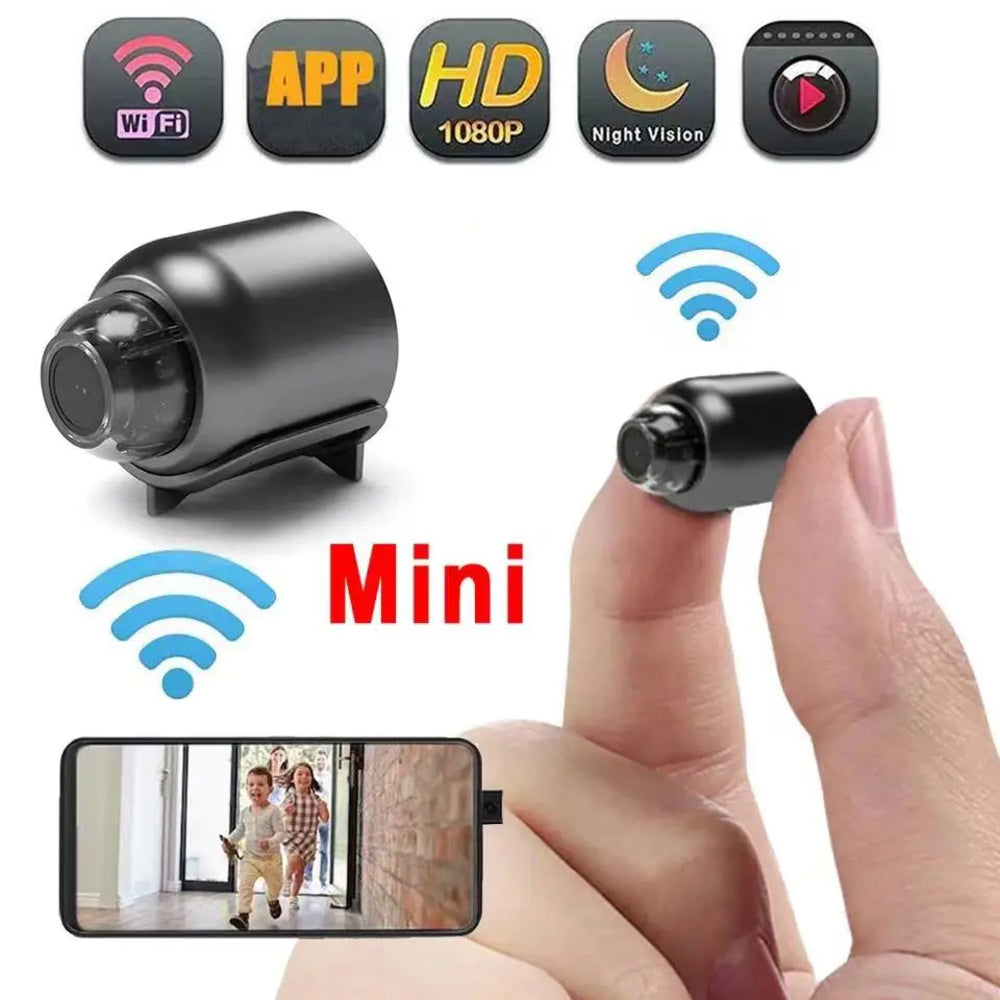 Minicámara X5 Espía HD Video Cámara Inalámbrica WiFi Visión Nocturna Control remoto Vigilancia Niños Mascotas Seguridad