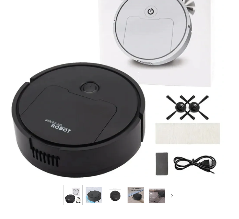 MINI Robot Aspiradora Inteligente Limpiador Hogar Oficina