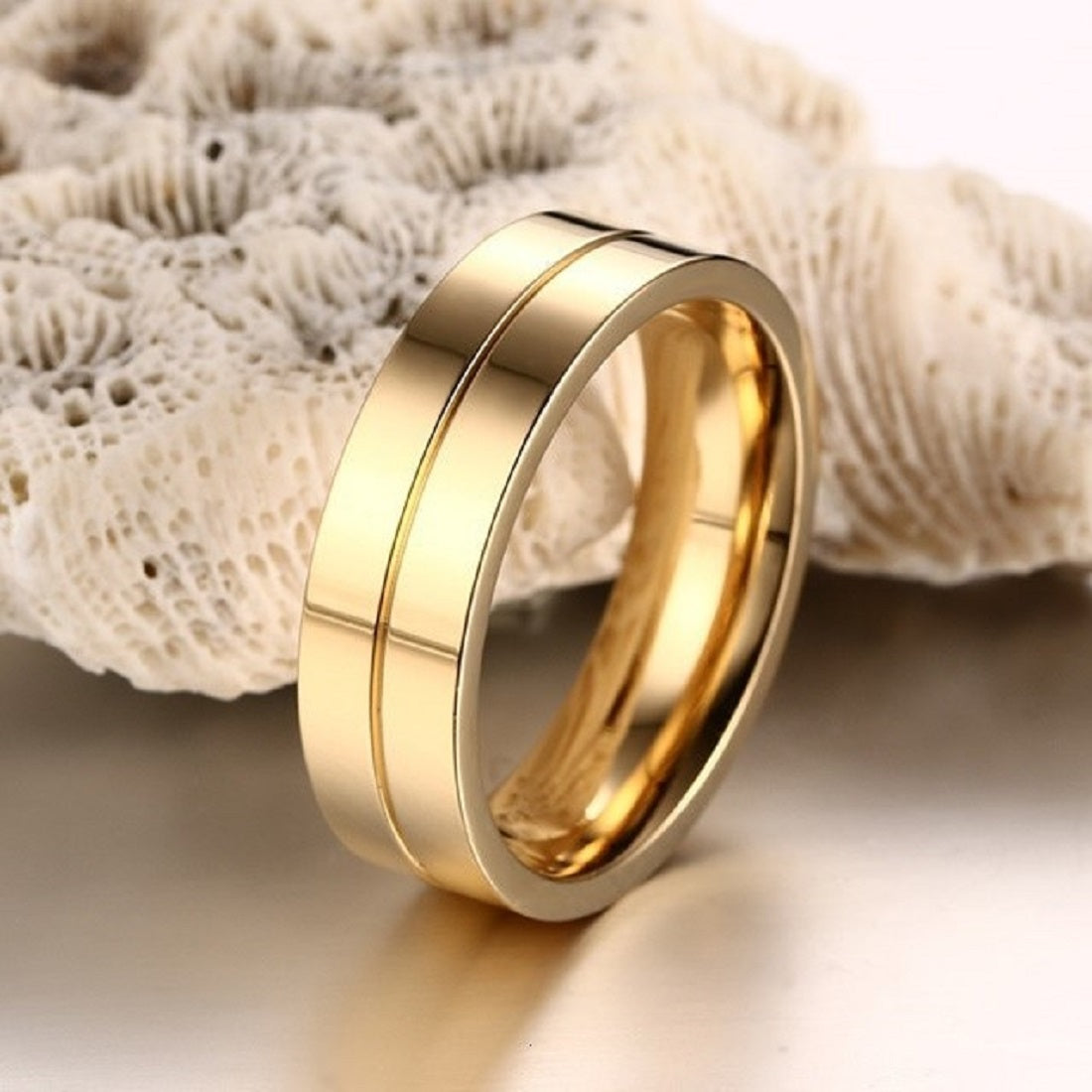 Anillos de Matrimonio Alianzas Diamond Dream Bañado Oro 18K Aro