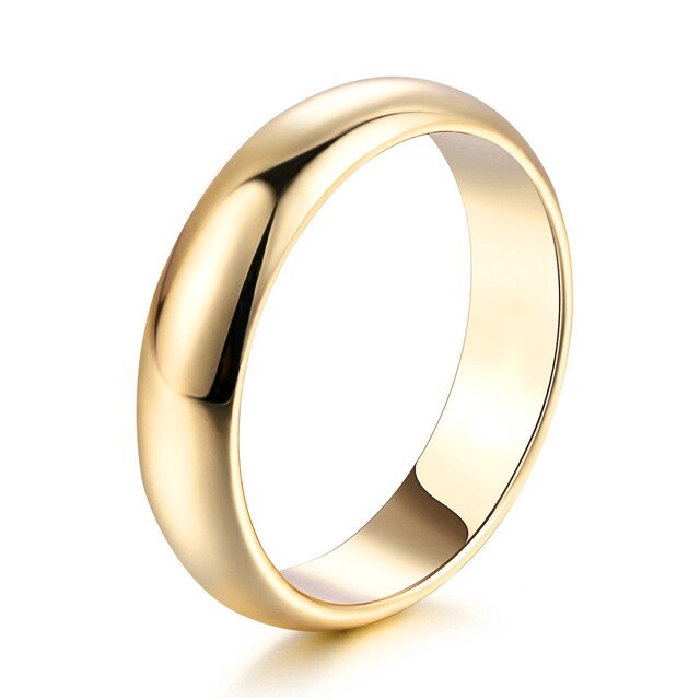Anillo de Compromiso Peace Oro Amarillo Bañado Oro 18K Novia San Valentín